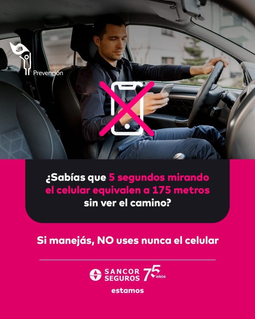 No usar el celular cuando se conduce